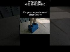 स्टैकेबल स्टोरेज नेस्टिंग प्लास्टिक क्रेट अटैच्ड लिड कंटेनर मूविंग बॉक्स