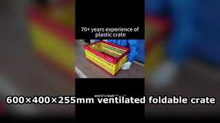 10 सेकंड में 600×400×255 मिमी फोल्डेबल प्लास्टिक क्रेट को कैसे खोलें