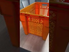 प्रबलित तल और वेंटिलेशन डिज़ाइन के साथ स्टैक और नेस्ट प्लास्टिक क्रेट्स