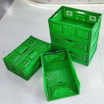खरीदना फोल्डेबल प्लास्टिक क्रेट Manufacturer 600×400 Collapsible Plastic Crate For Space-Saving Logistics ऑनलाइन निर्माण