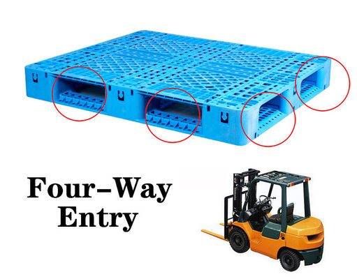 खरीदें PP Stackable Warehouse heavy duty plastic pallet Four Way Forklift Entry Sustainability ऑनलाइन निर्माण
