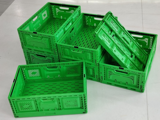 570x370x210 मिमी छोटे फोल्डिंग प्लास्टिक फलों के डिब्बे फोल्डेबल कृषि
